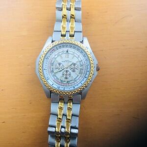 Gold and Silver Two-Tone Watch